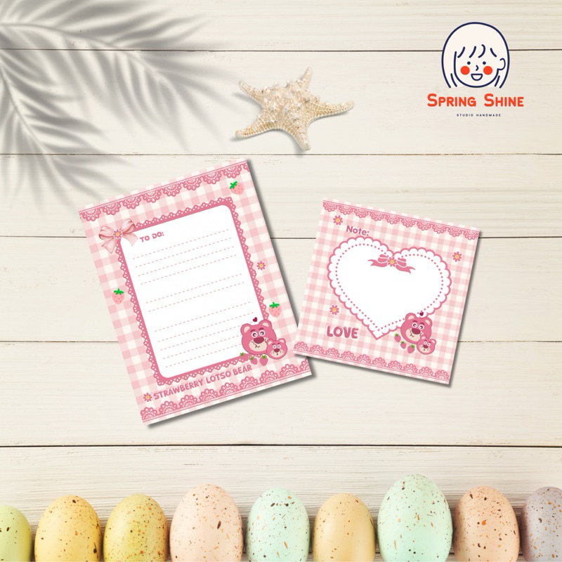 

(SPRINGSHINE) 50 lembar SERIES LOTSO memo Notepad