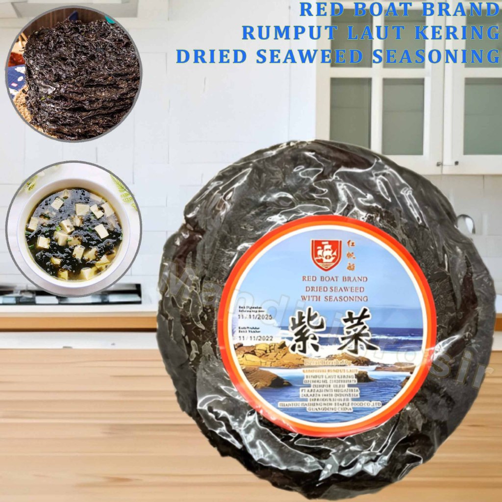 

Rumput Laut Kering * Red Boat Brand * Dried Seaweed Seasoning * 50gr