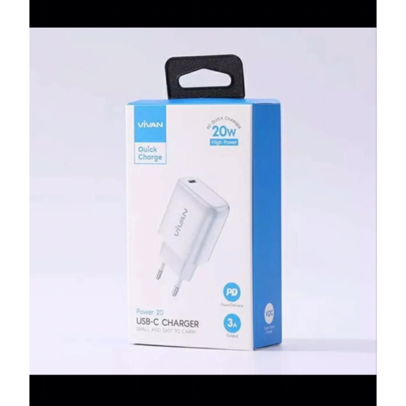 KEPALA CHARGER USB TYPE C VIVAN POWER 20 3A