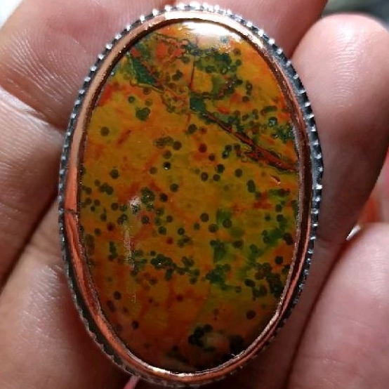 batu akik pancawarna liontin