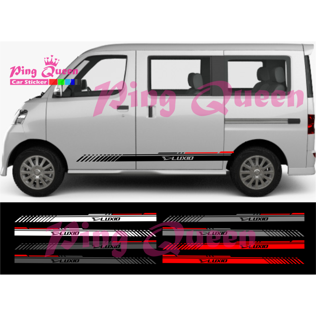Sticker stiker mobil Luxio striping sticker list mobil Daihatsu Luxio