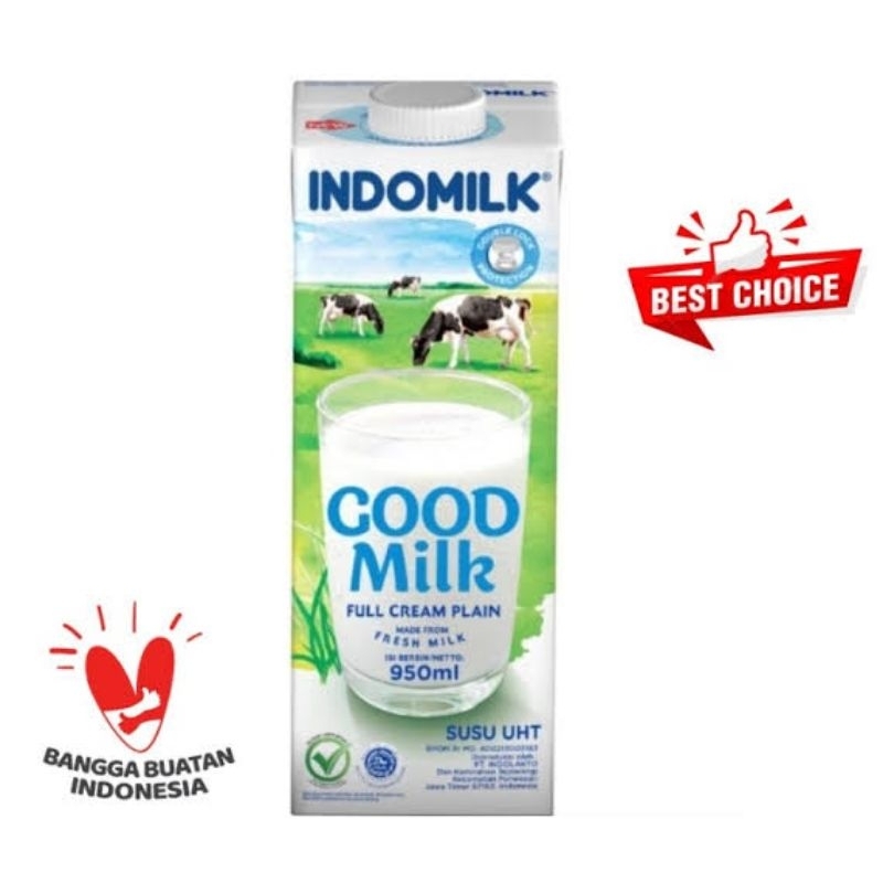 

Susu Kotak Indomilk UHT Full Cream Plain 1 L