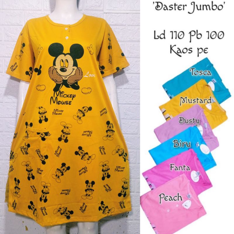 Daster Kaos Dewasa Motif Karakter Baju Tidur Dewasa