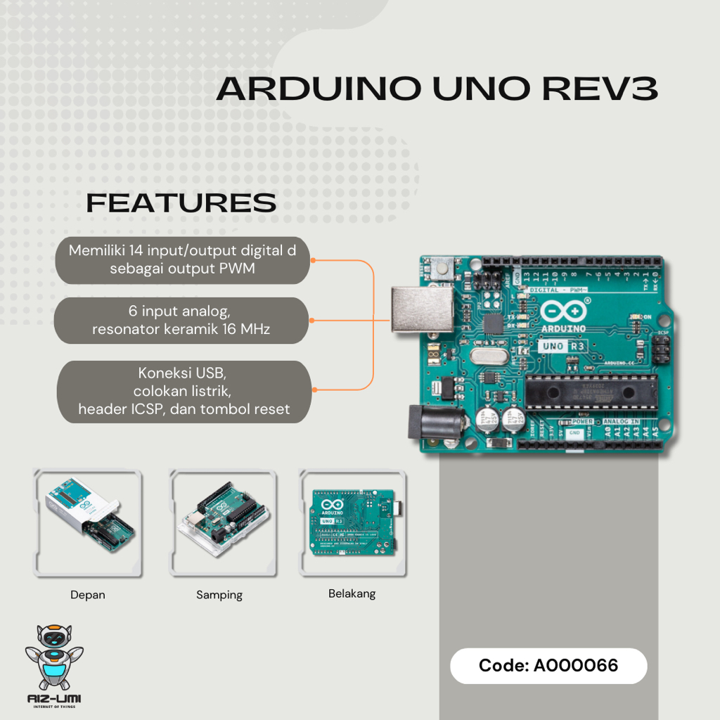 Arduino Uno Rev 3 Original Made in Italy