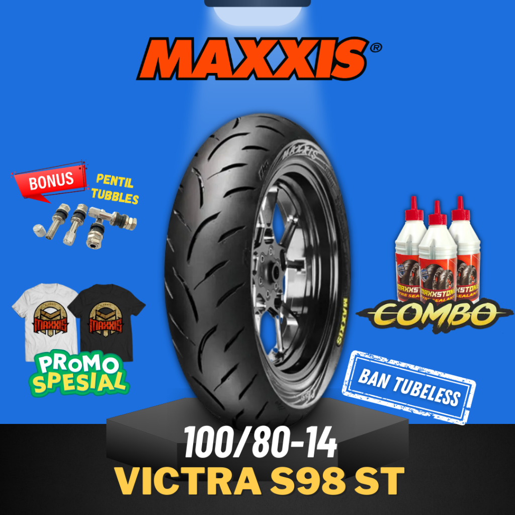 [READY COD] MAXXIS VICTRA 100 / 80 - 14 / BAN MAXXIS 100/80-14 / 100-80-14 TUBELESS BAN LUAR / BAN MATIC / BAN PCX / BAN VARIO