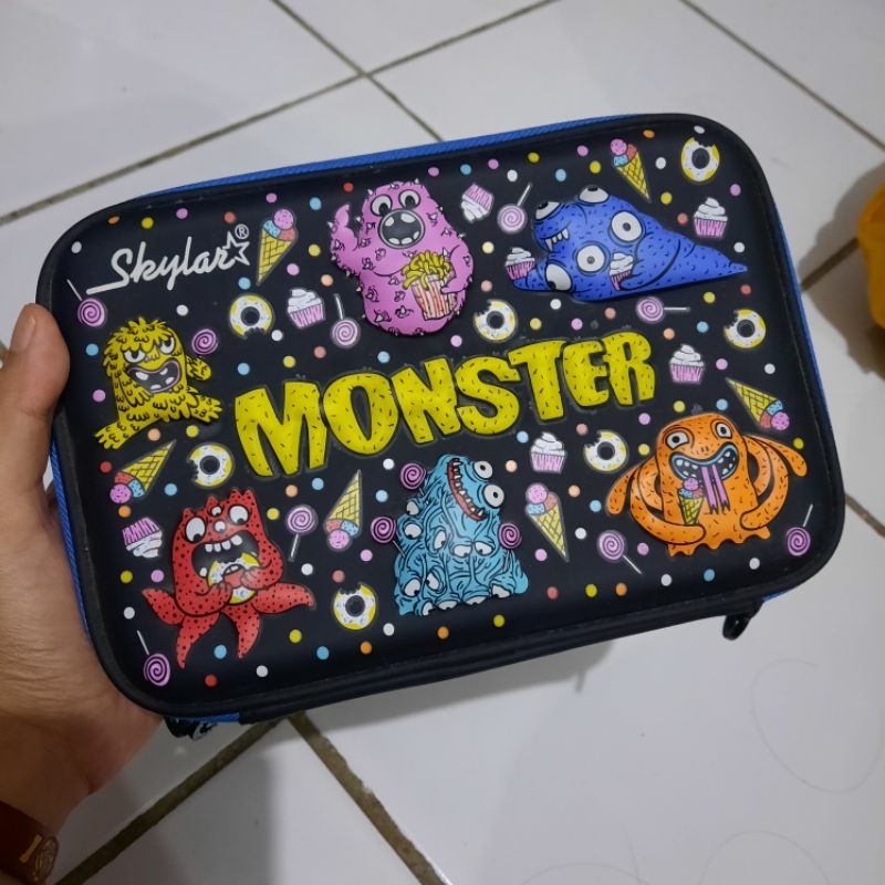 

JUAL MURAH! TEMPAT PENSIL TEMA "MONSTER" ORI Skylar, pencil case, kids, perlengkapan sekolah, anak