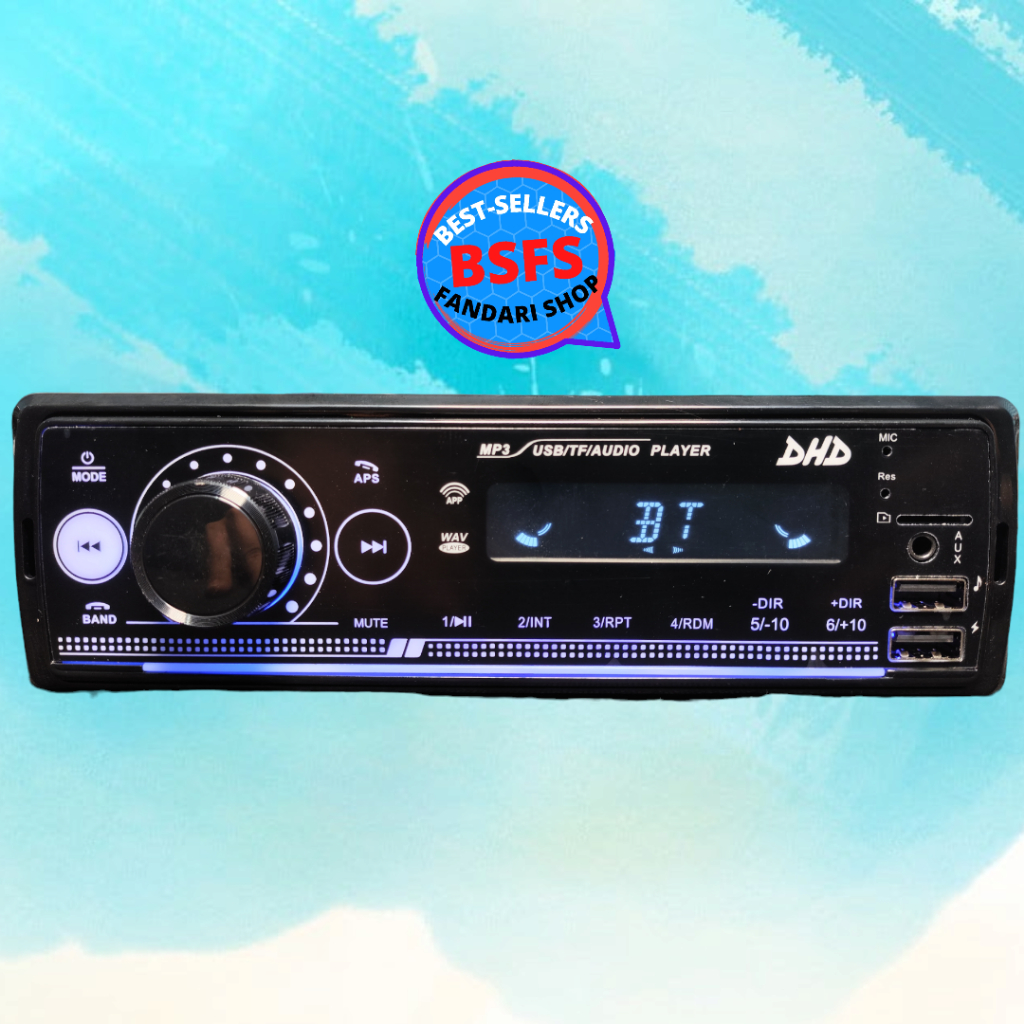 tape mobil bluetooth DHD audio head unit single din tip perumahan mp3 car tep blututh radio tipe usb