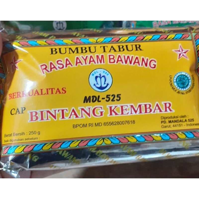 

Bumbu Atom/ Bumbu Tabur Cap Bintang Kembar Berkualitas 250 Gram