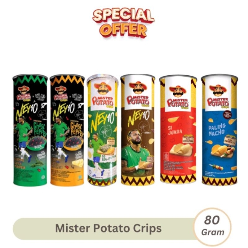 

Mister Potato Crisps 80gr