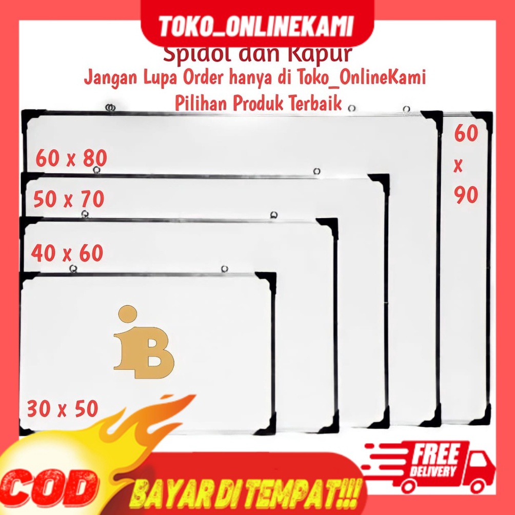 

Terlaku Papan Tulis Spidol dan Kapur Whiteboardpapan tulis bolak balik black boardwhiteboard BJD