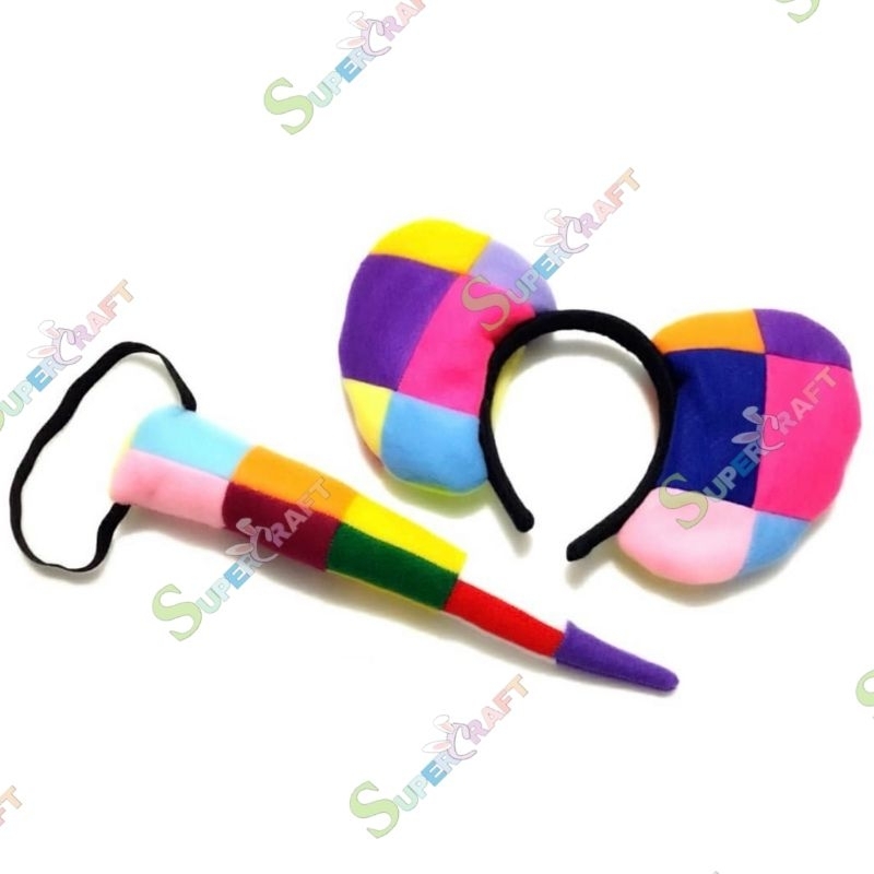 Bando Gajah Mozaic Kostum Gajah Bando Karakter Gajah