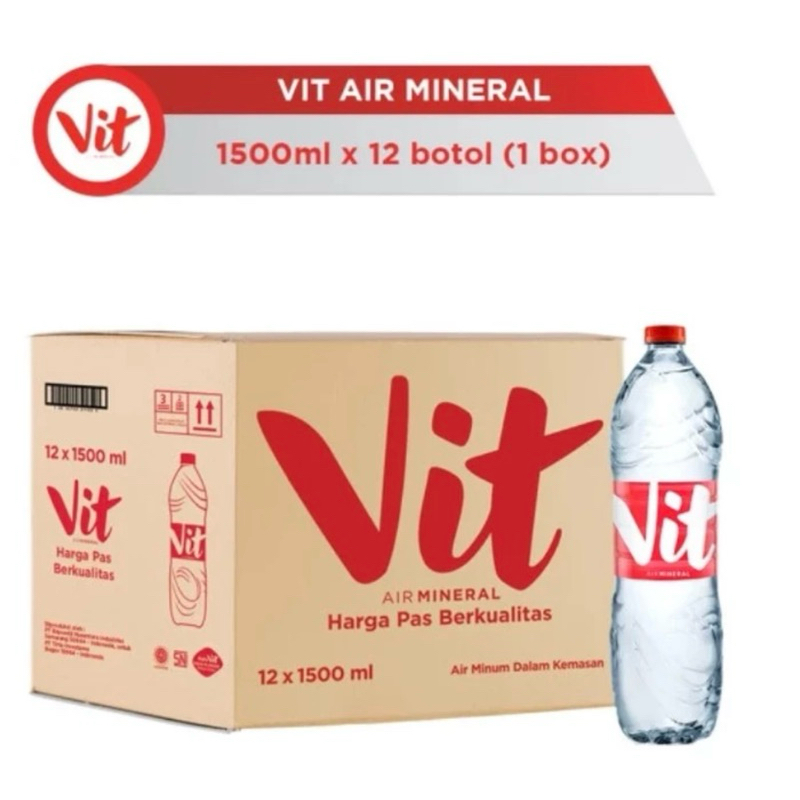 

VIT Air Mineral 1500ml 1 Dus isi 12 Botol