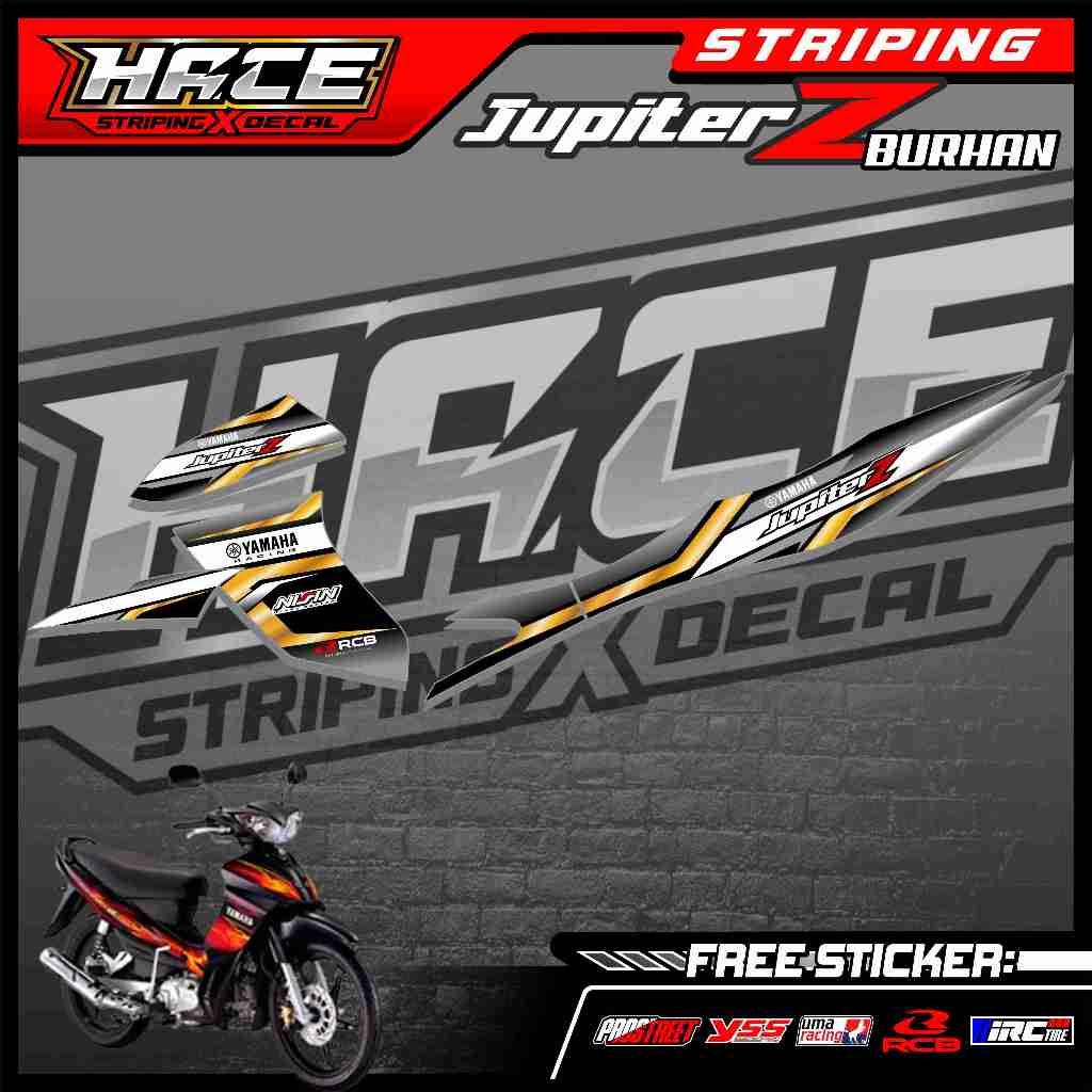 390 STRIPING STICKER JUPITER Z BURHAN - STRIPING JUPITER Z BURHAN SIMPLE GRAFIK