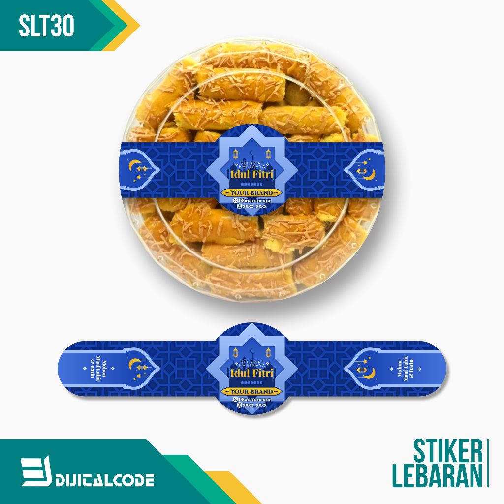 

SLT30 Stiker Label Parcel Segel Toples Kue Lebaran Idul Fitri