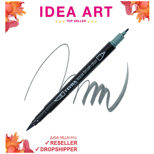 

Spidol Marker Dual Brush Pen Lyra Germany Aqua Brush Duo Permanent Cold Grey Medium 6520097 - Satuan