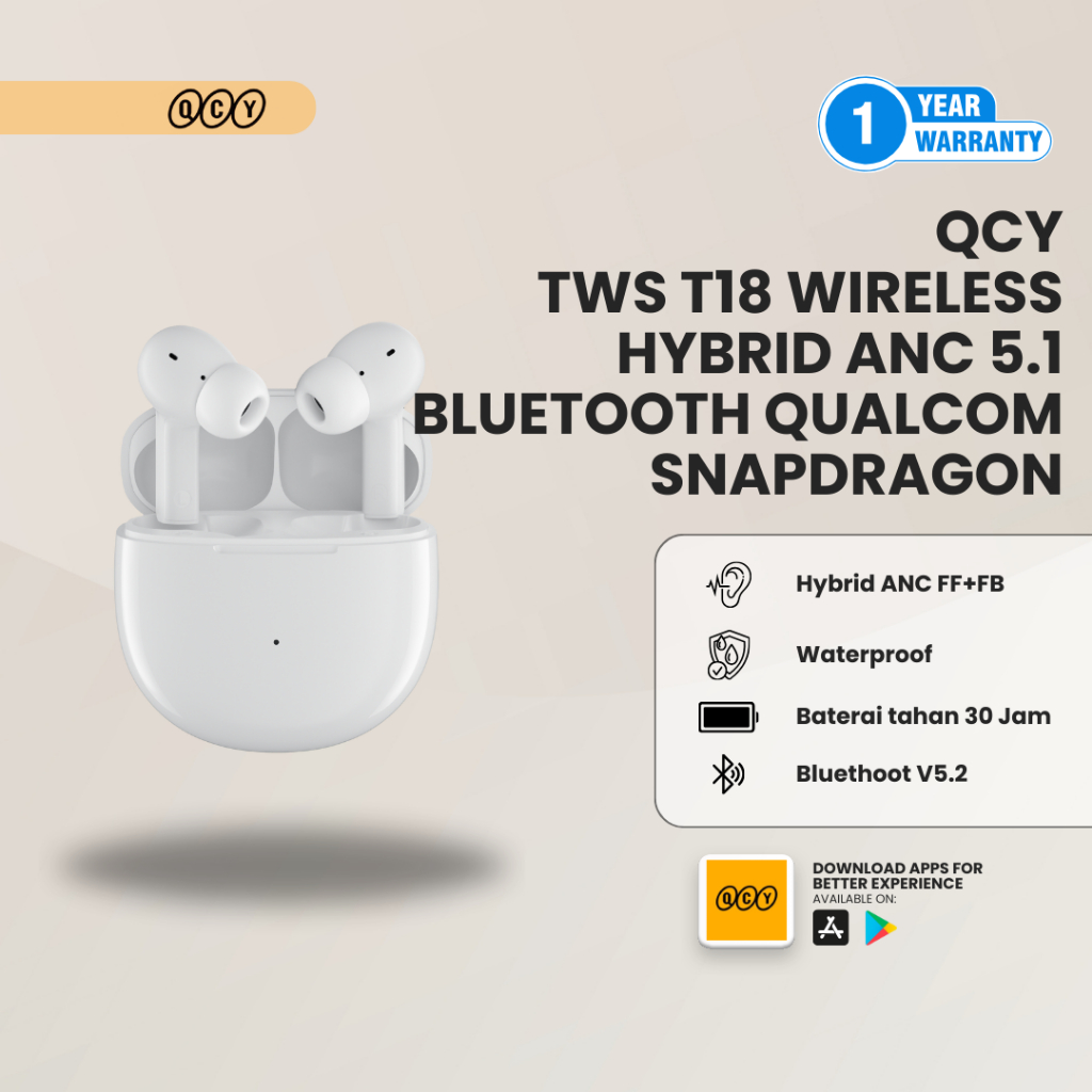 QCY T18 Qualcom TWS Snapdragon Sound