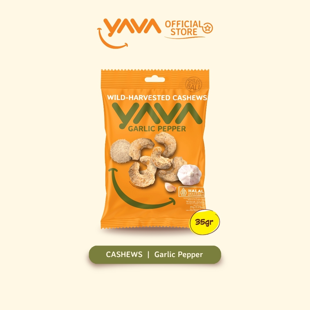 

YAVA Cashew Garlic Pepper 35g