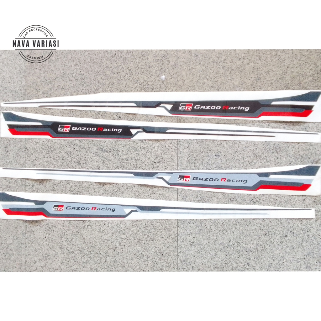Stiker Mobil Yaris GR Sport Stiker Body Samping Mobil All New Yaris 2022 Stiker Yaris Model Gazo GR 