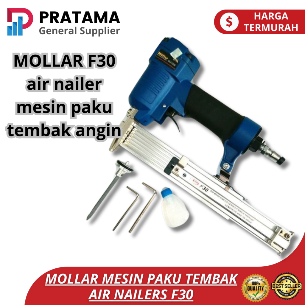 

mesin paku tembak angin stapler staples / MOLLAR F30 air nailer