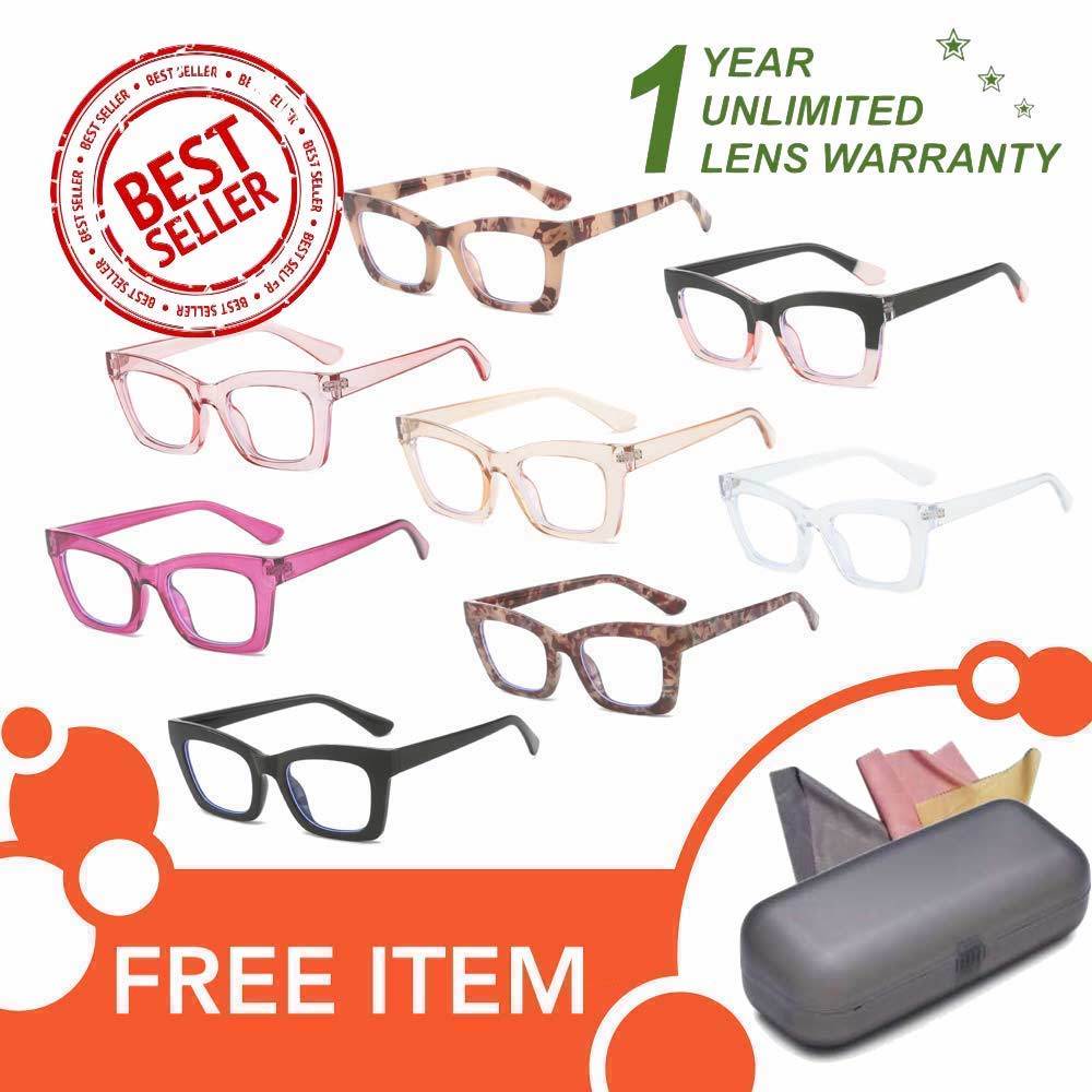 Kacamata UV - Anti Radiasi - Unisex - Pria & Wanita Korea - HM8418 ( Group ) FREE KotakKacamata