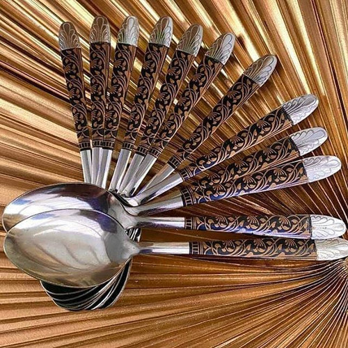 HATAYASHOP-SENDOK BATIK /SENDOK TEBAL/SENDOK TRADISIONAL/SENDOK MOTIF BATIK/SENDOK GAGANG BATIK