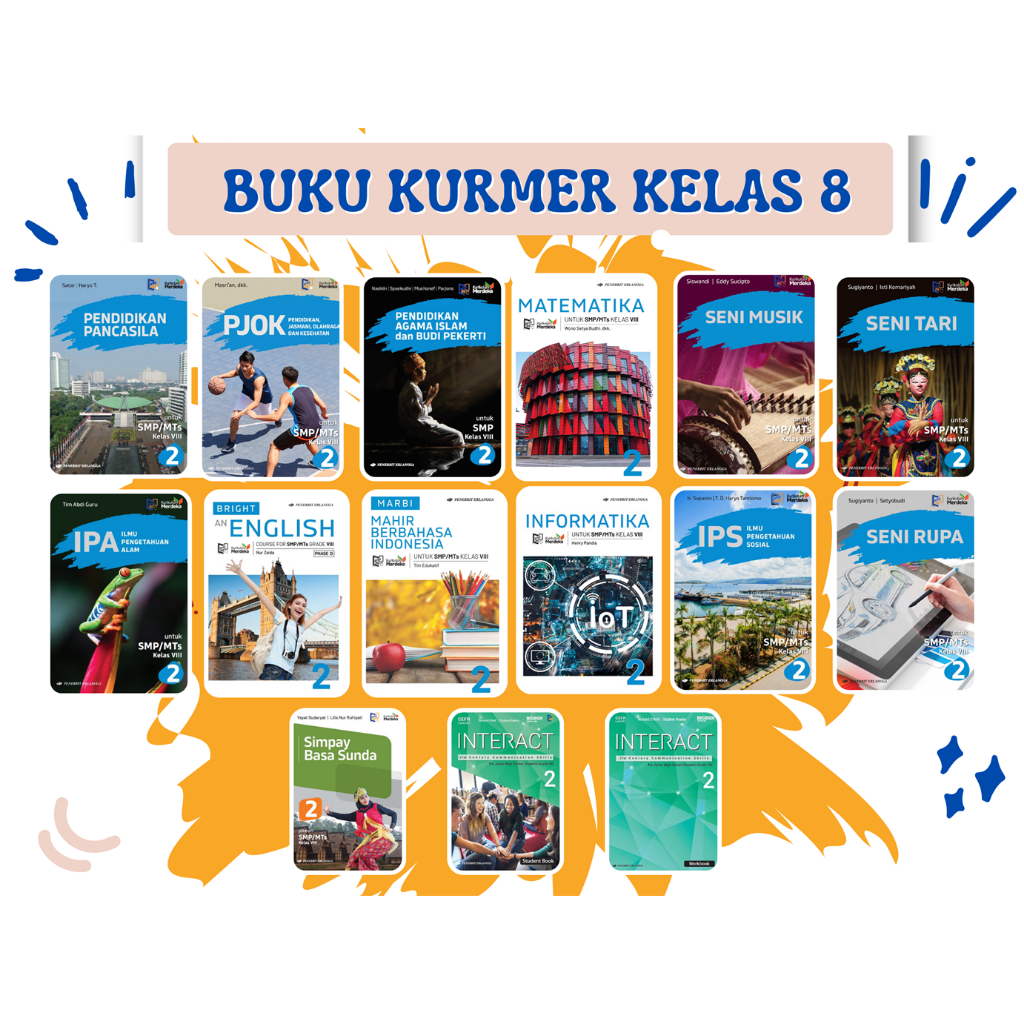 

BUKU PAKET ERLANGGA JENJANG SMP KELAS 8 KURIKULUM MERDEKA