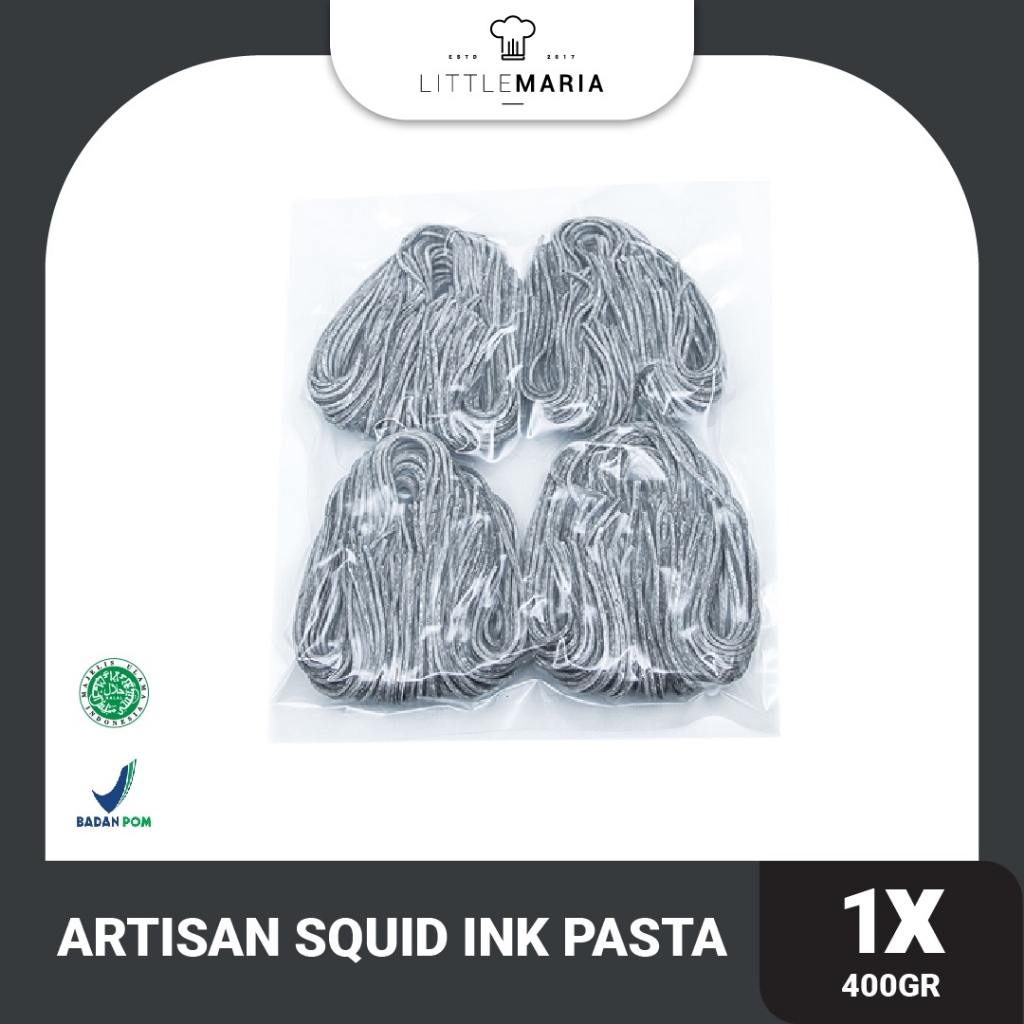 

LittleMaria Handmade Artisan Pasta - Squid Ink Pasta 400g