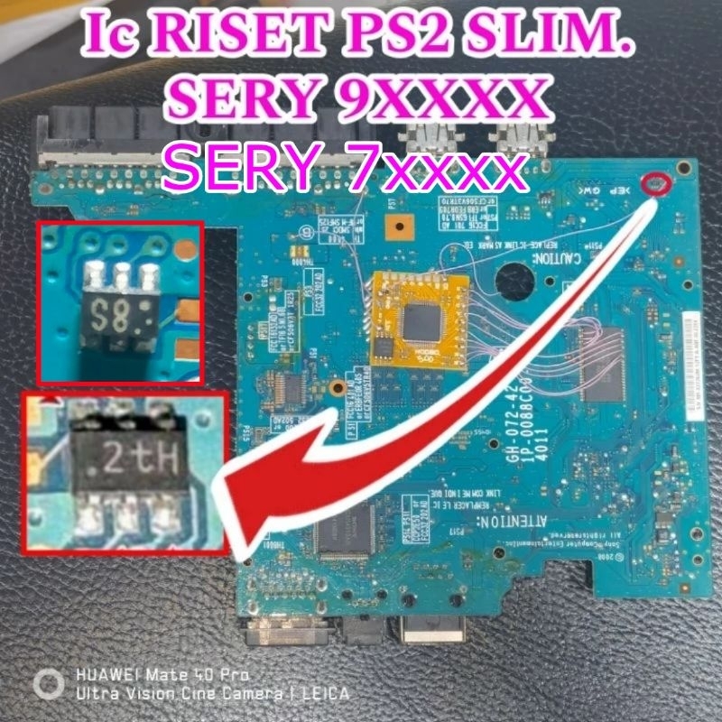 IC TOMBOL RISET PS2 SLIM Sery 7/9