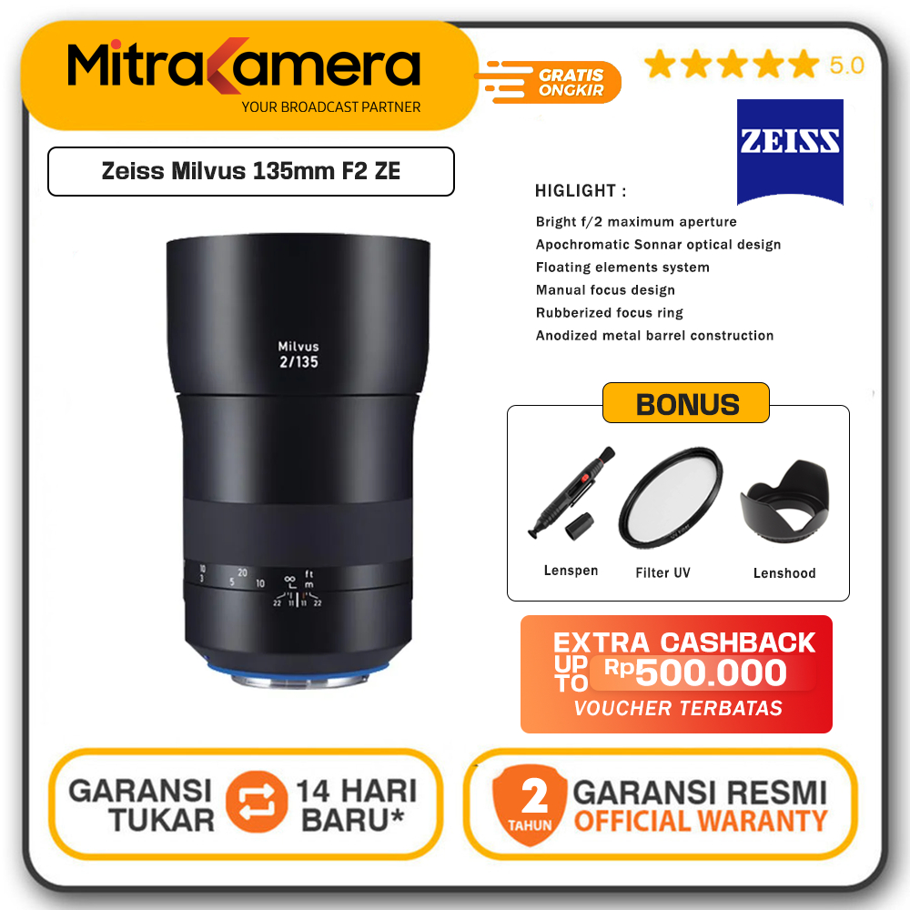 Zeiss Milvus 135mm F2 ZE