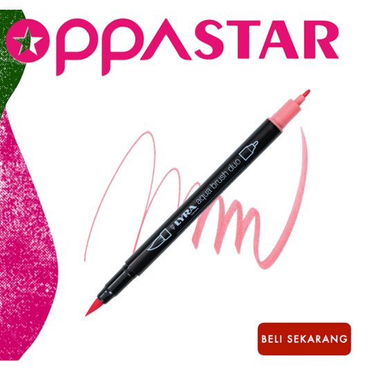 

Spidol Marker Dual Brush Pen Lyra Germany Aqua Brush Duo Permanent Rose Carmine 6520024 - Satuan