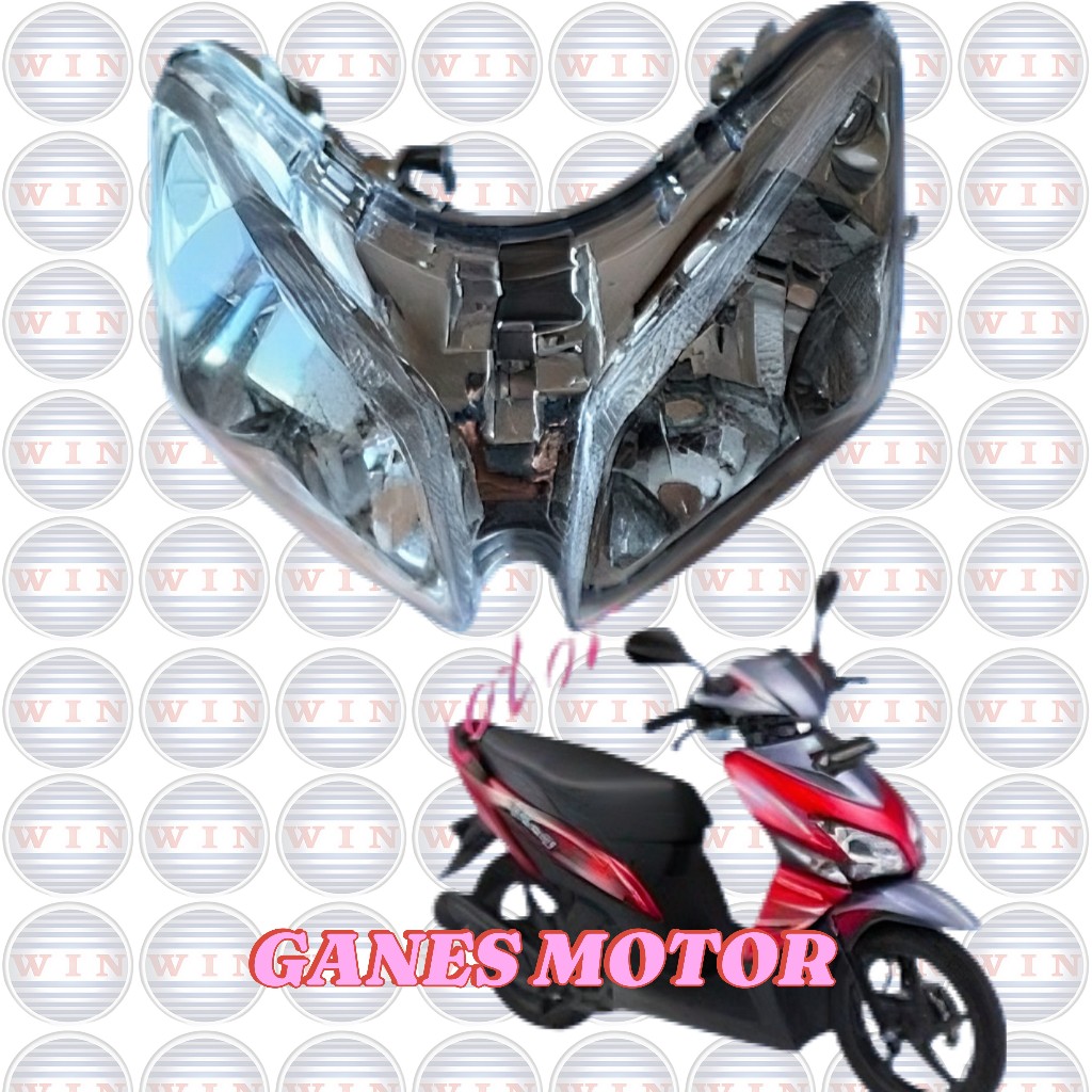 reflektor lampu only set depan vario 110 karbu