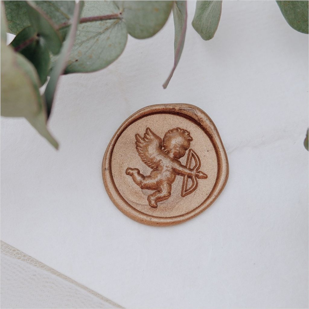 

Cupid Wax Seal / Wax Seal Vintage / Lilin segel undangan / undangan vintage