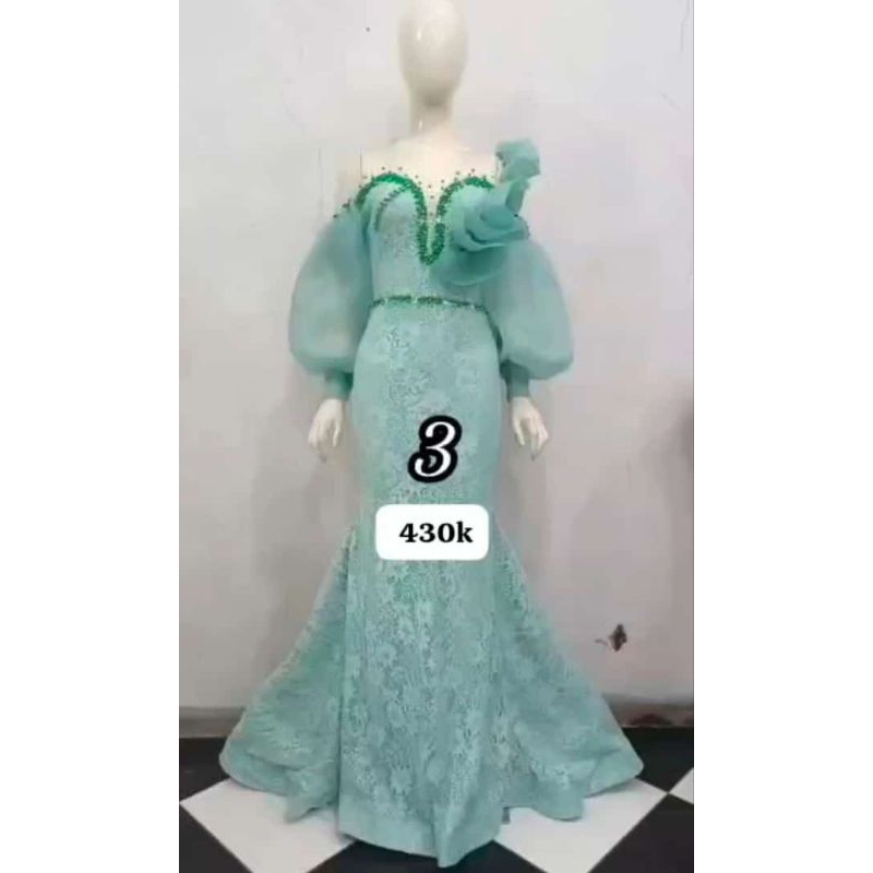 GAUN PENYANYI SHILEN BOUTIQUE//DUYUNG//DRESS//GAUN PESTA//BRUKAT//ORGANZA