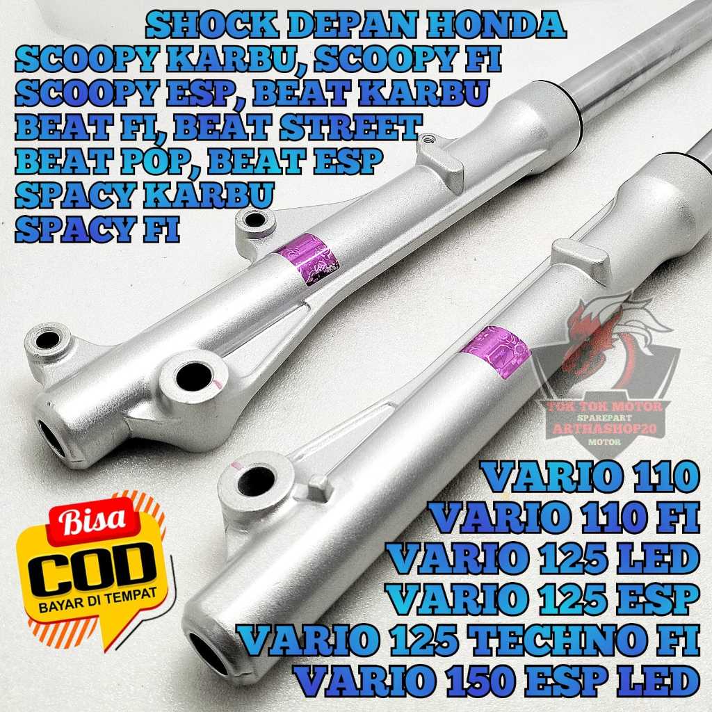 As Shock Depan + Tabung Kzl Motor Honda BeAT FI Injeksi ,BeAT ESP ,BeAT Street ,BeAT Pop , Scoopy FI