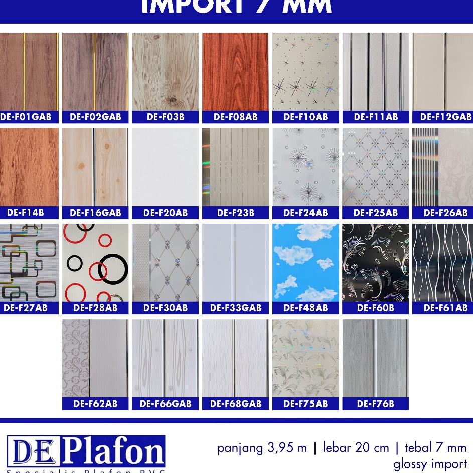 Garansi Terbaik Deplafon  PLAFON PVC IMPORT