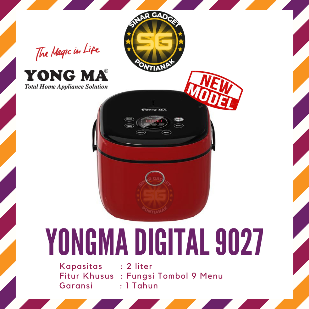 YONGMA Digital Rice Cooker 2 Liter