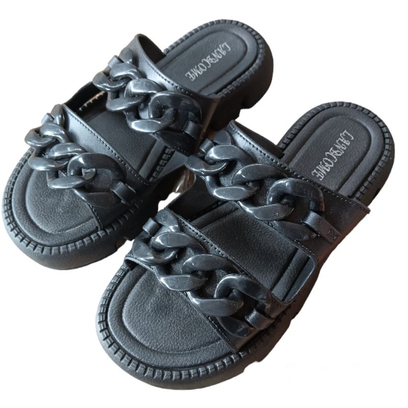 LANCOME Sandal Wedges Wanita Premium