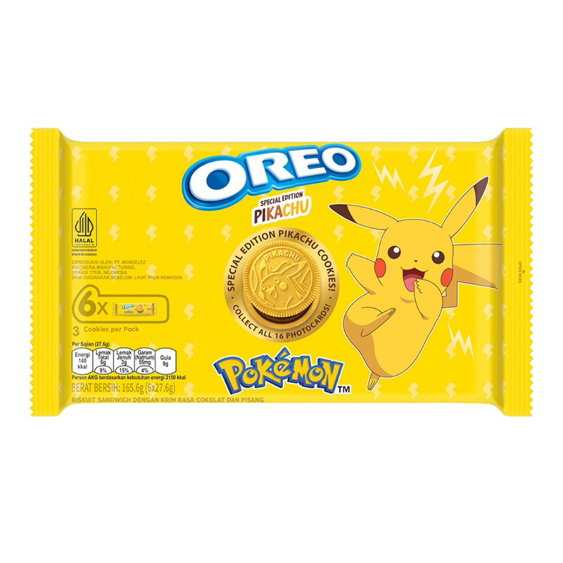 

Oreo biskuit Sandwich Coklat Pisang 165,6 Gram