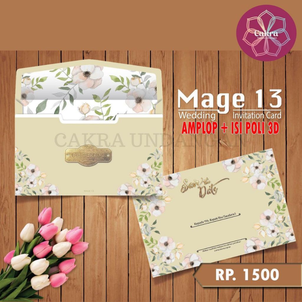 

Mage13 Blangko Undangan Pernikahan CAKRA