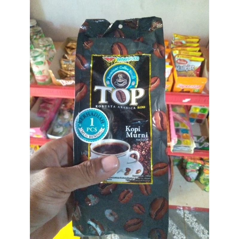 

Kopi Bubuk TOP Free Gelas Kaca.