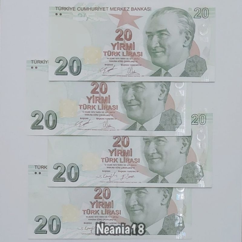 Koleksi Lira Turki Pecahan 20 Lira