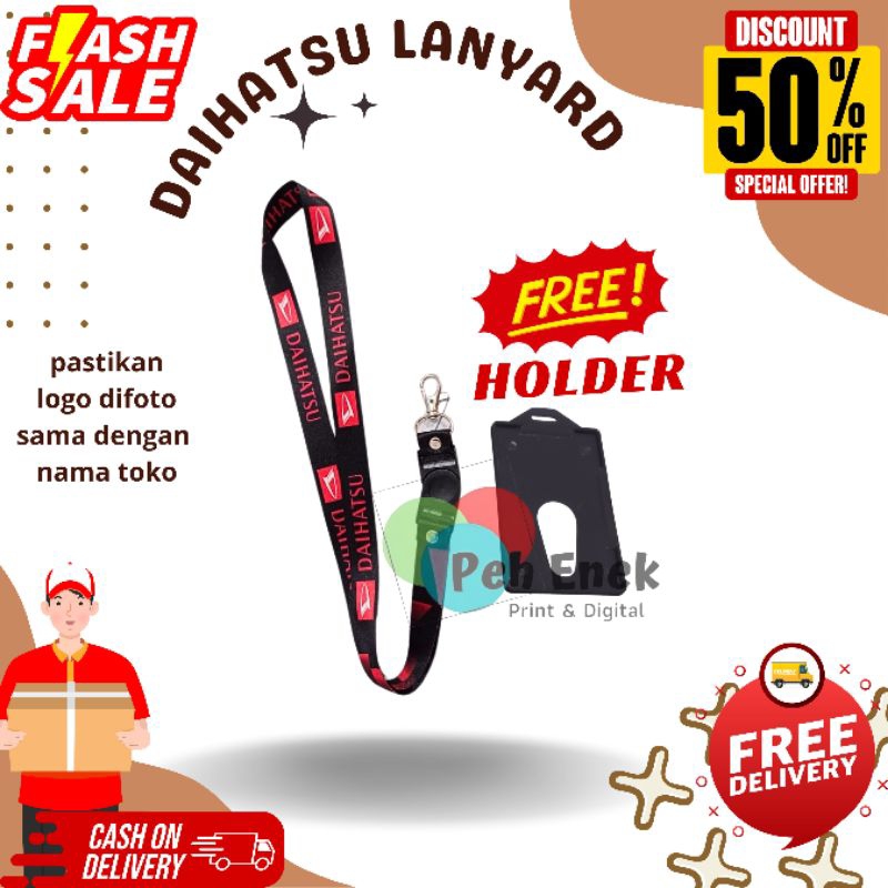 

Tali IDcard DAIHATSU / Lanyard DAIHATSU/ GANTUNGAN DAIHATSU ECER RASA GROSIR TERMURAH