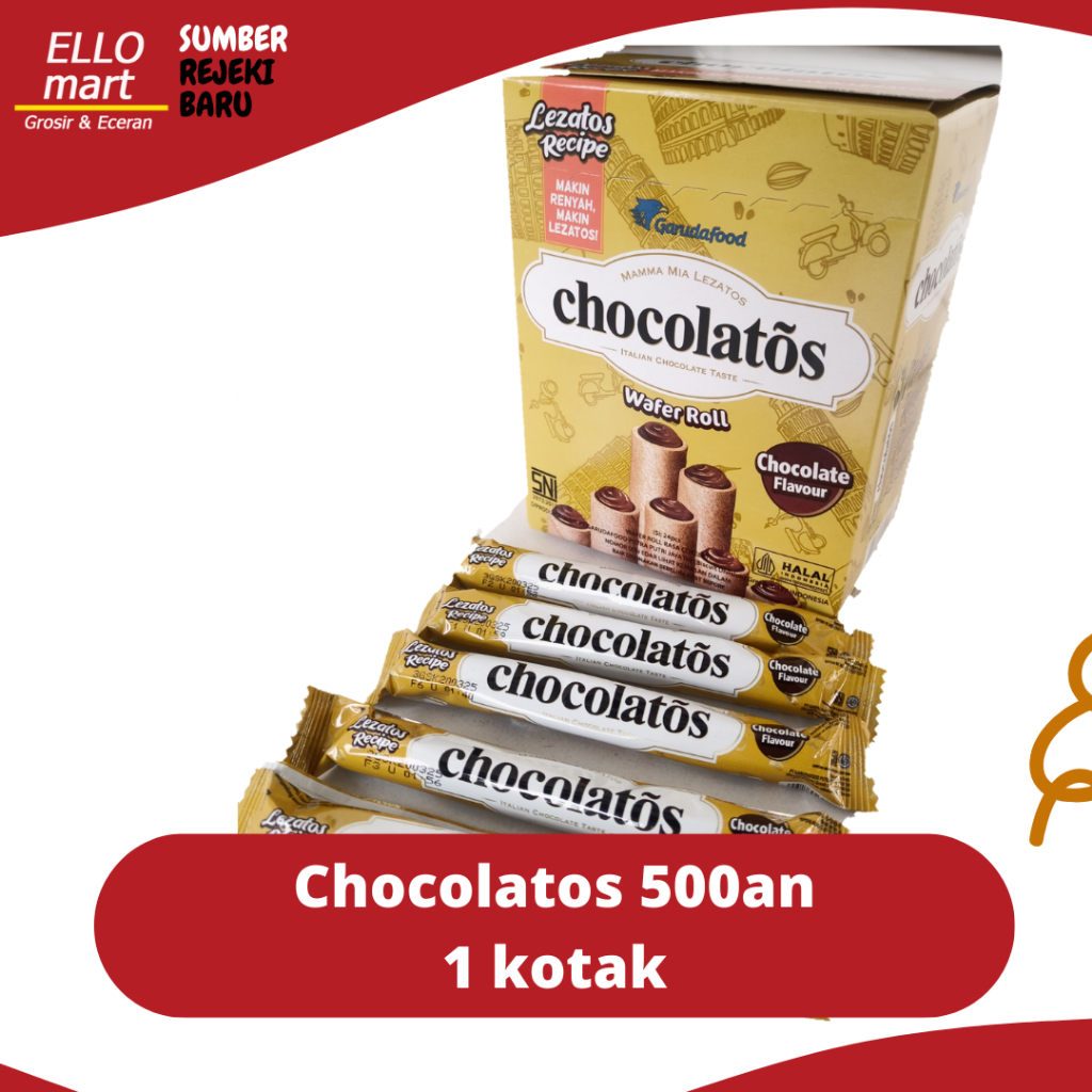 

Chocolatos Wafer Stick isi 24