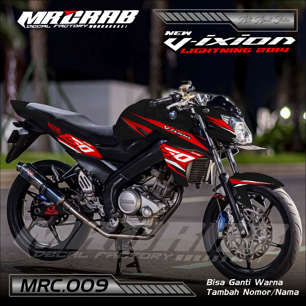 009 NEW DESIGN STICKER DECAL VIXION NVL 2014 - STICKER DECAL VIXION NVL 2014 MOTIF GRAFIK LINE