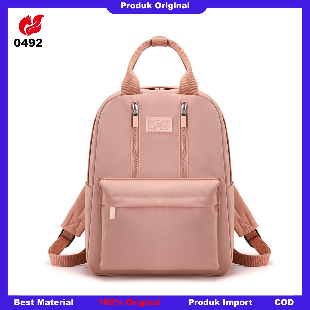 colorful fox 0492 Tas Colorful Fox 0492 Ransel Wanita Laptop 15 Inci