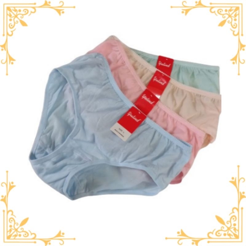 Celana Dalam / CD Wanita Dewasa Polos / Yutind M / L / XL / XXL