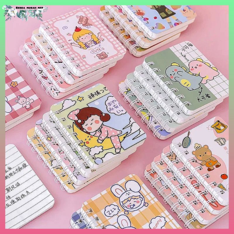 

Notbook NOTEBOOK A7 BUKU CATATAN A7 RING BUKU TULIS MINI BUKU KECIL