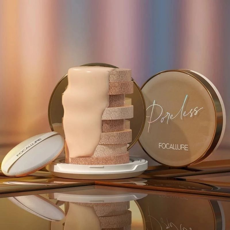 D&E | FOCALLURE Poreless Matte Air Cushion Foundation Cushion Focallure  FA198