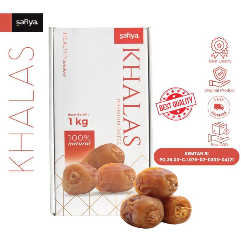 

Kurma Khalas Safiya 1kg - Premium Dates