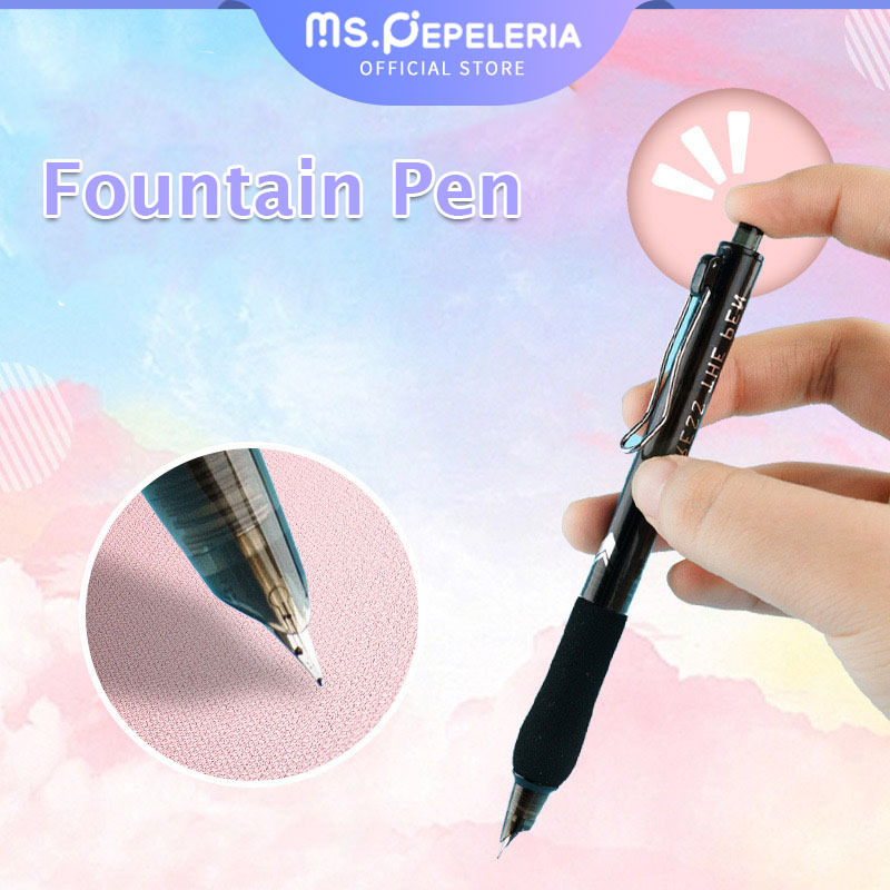 

Pulpen Mekanik /0.5mm Pulpen Fountain Pen Ujung Flat Bahan-Ms.Pepeleria